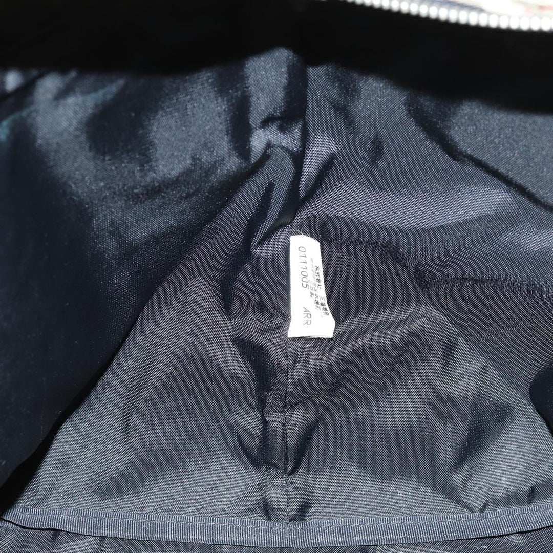 BurberrySs Nova Check Blue Label Tote Bag Nylon Black Auth yk12675