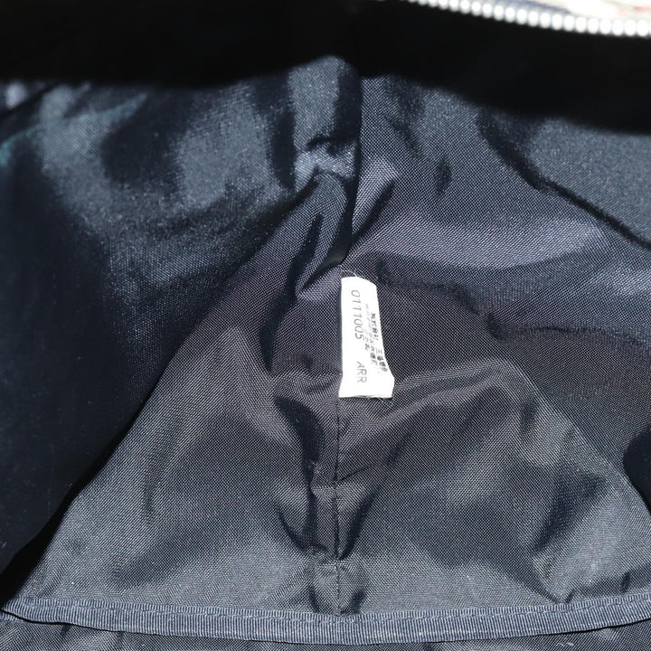 BurberrySs Nova Check Blue Label Tote Bag Nylon Black Auth yk12675