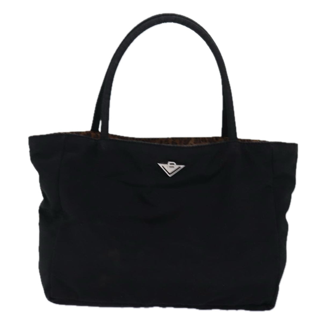 Bottega veneta Hand Bag Nylon Black Auth yk12682