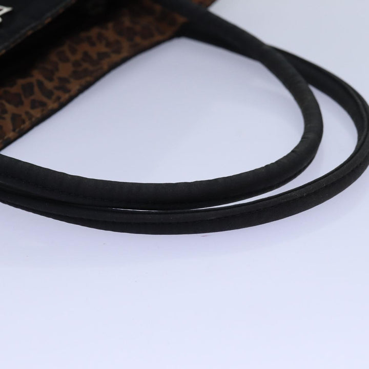 Bottega veneta Hand Bag Nylon Black Auth yk12682