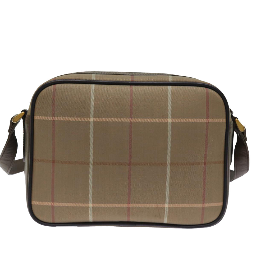 BurberrySs Nova Check Shoulder Bag Canvas Beige Auth yk12716