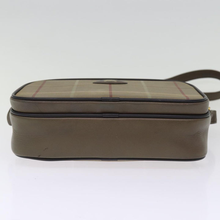 BurberrySs Nova Check Shoulder Bag Canvas Beige Auth yk12716