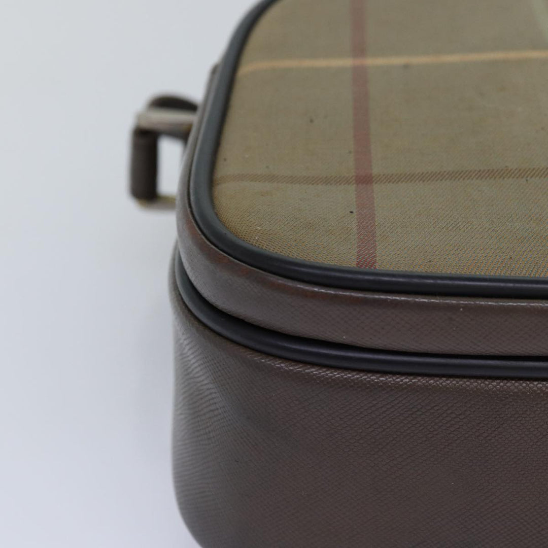 BurberrySs Nova Check Shoulder Bag Canvas Beige Auth yk12717