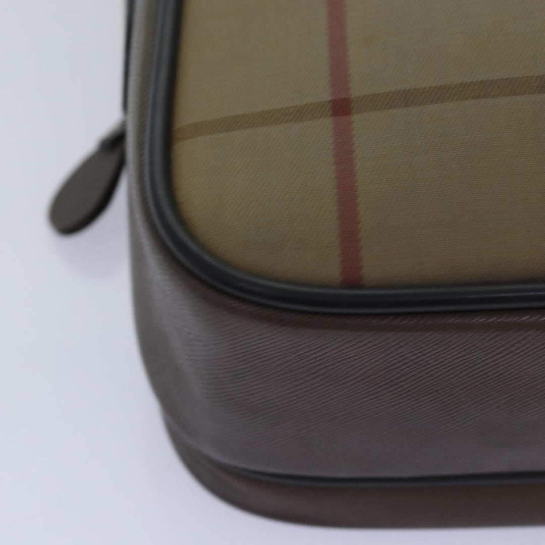 BurberrySs Nova Check Shoulder Bag Canvas Beige Auth yk12717