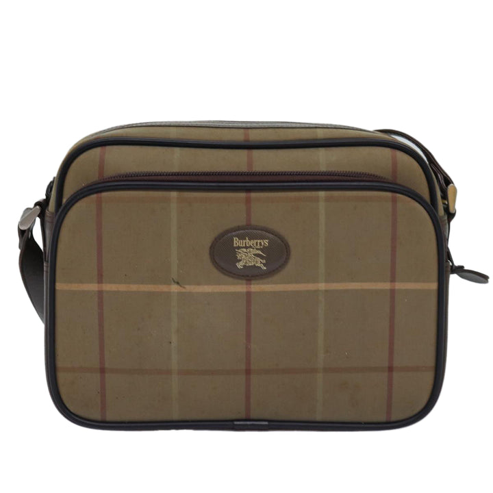 BurberrySs Nova Check Shoulder Bag Canvas Beige Auth yk12717