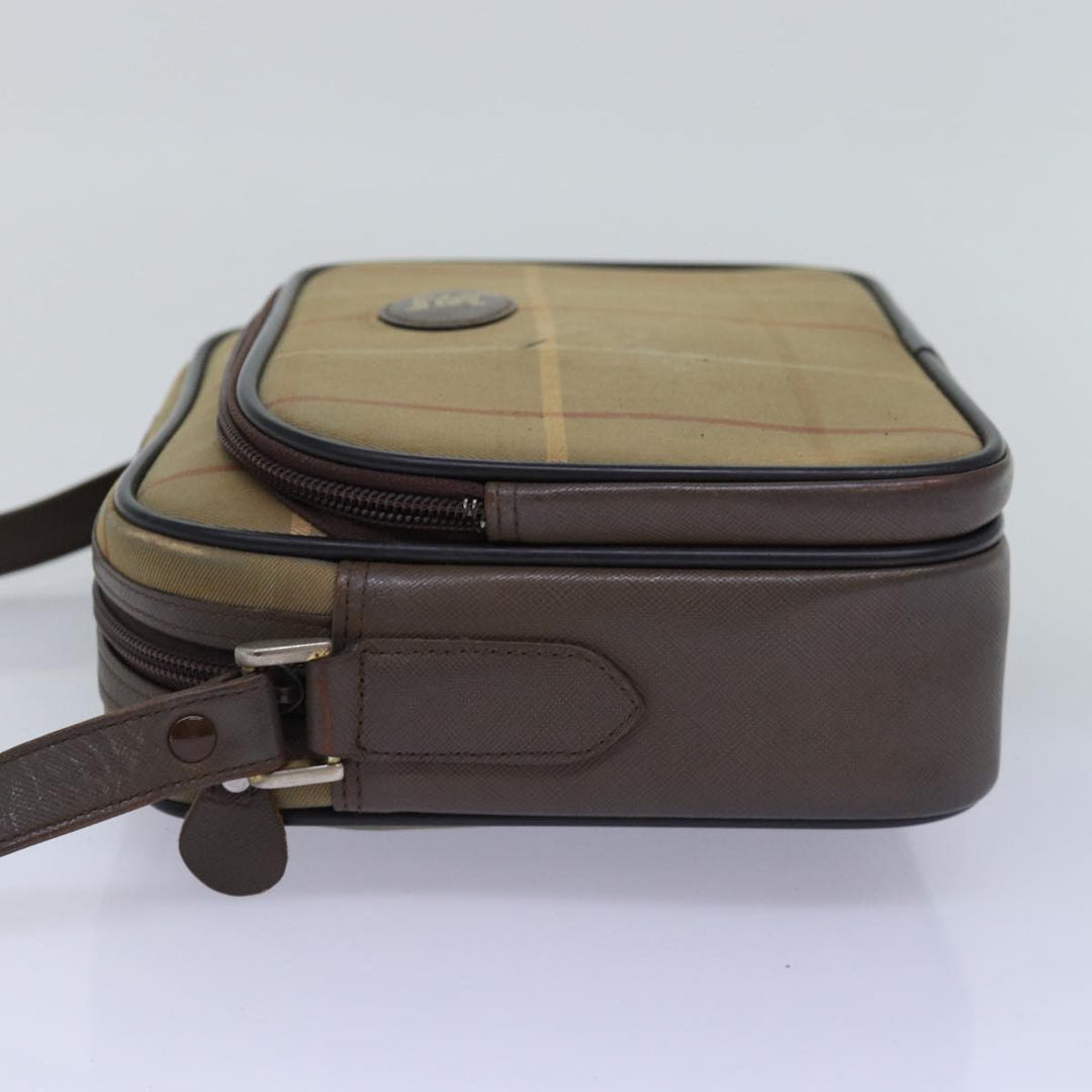 BurberrySs Nova Check Shoulder Bag Canvas Beige Auth yk12717