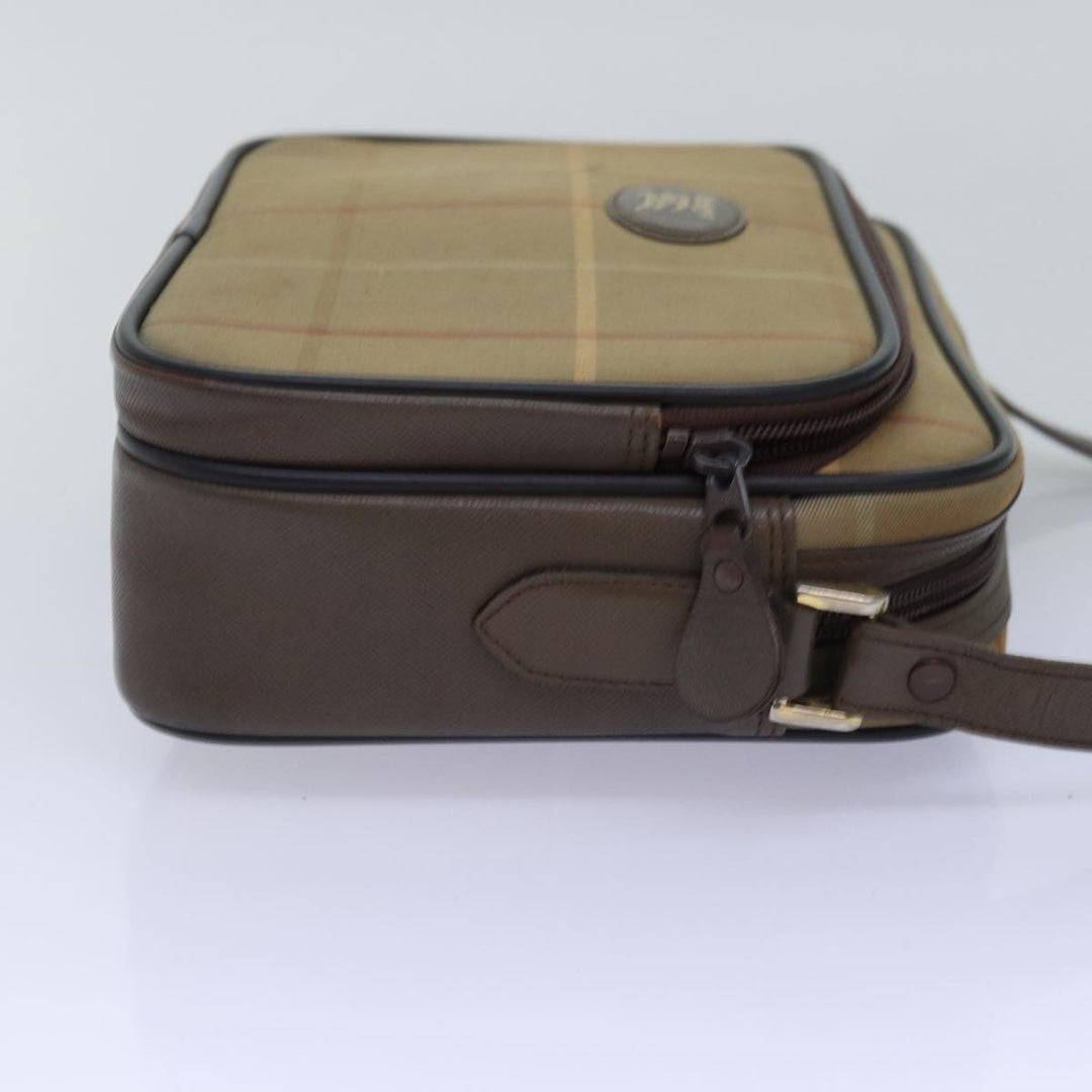 BurberrySs Nova Check Shoulder Bag Canvas Beige Auth yk12717