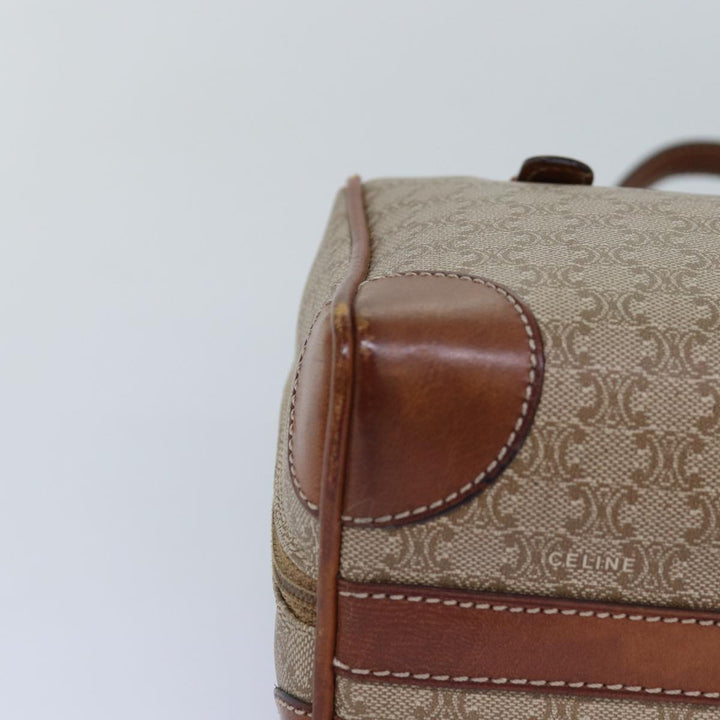 Celine Macadam Canvas Hand Bag Beige Auth yk12721