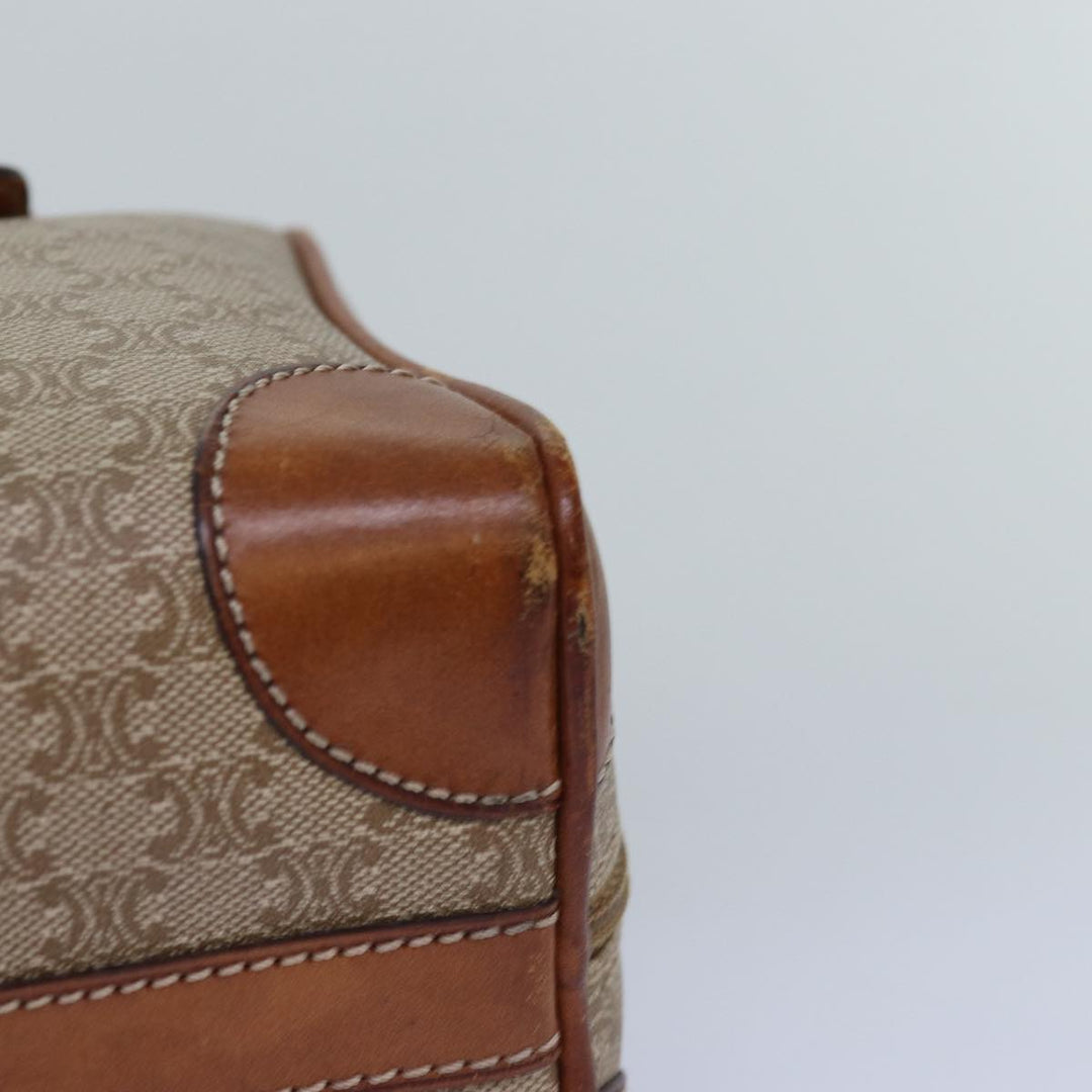 Celine Macadam Canvas Hand Bag Beige Auth yk12721
