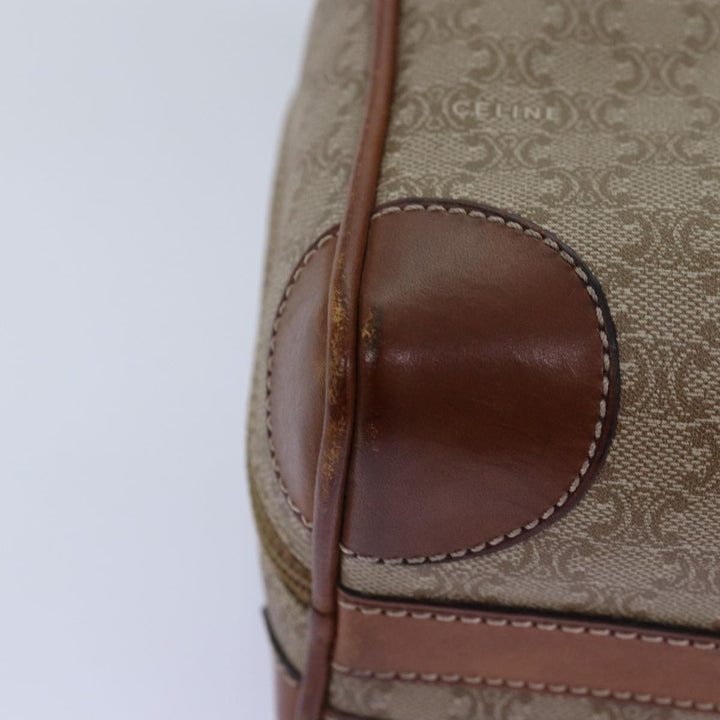 Celine Macadam Canvas Hand Bag Beige Auth yk12721