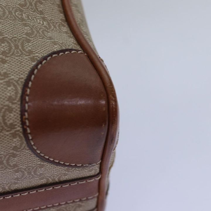 Celine Macadam Canvas Hand Bag Beige Auth yk12721