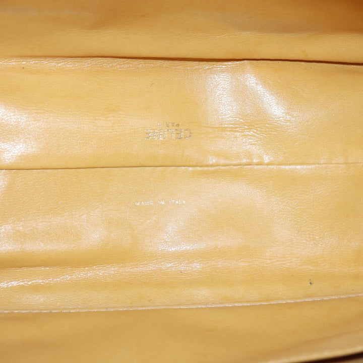 Celine Macadam Canvas Hand Bag Beige Auth yk12721