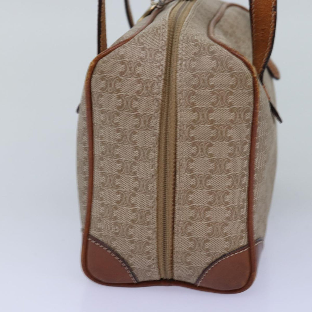 Celine Macadam Canvas Hand Bag Beige Auth yk12721