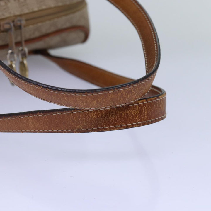 Celine Macadam Canvas Hand Bag Beige Auth yk12721