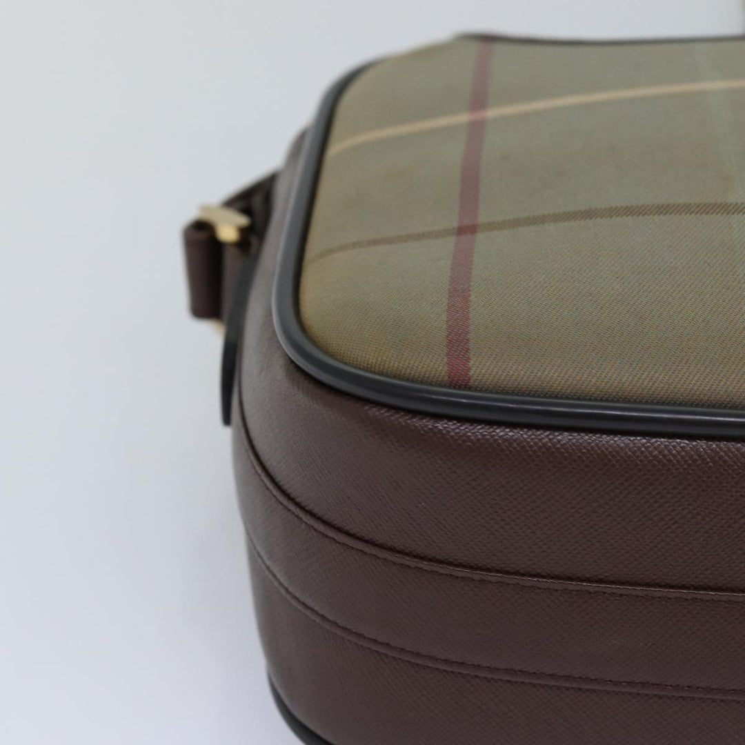 BurberrySs Nova Check Shoulder Bag Canvas Beige Auth yk12733