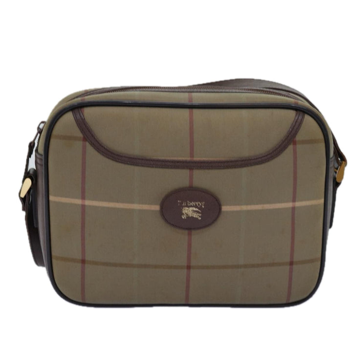 BurberrySs Nova Check Shoulder Bag Canvas Beige Auth yk12733