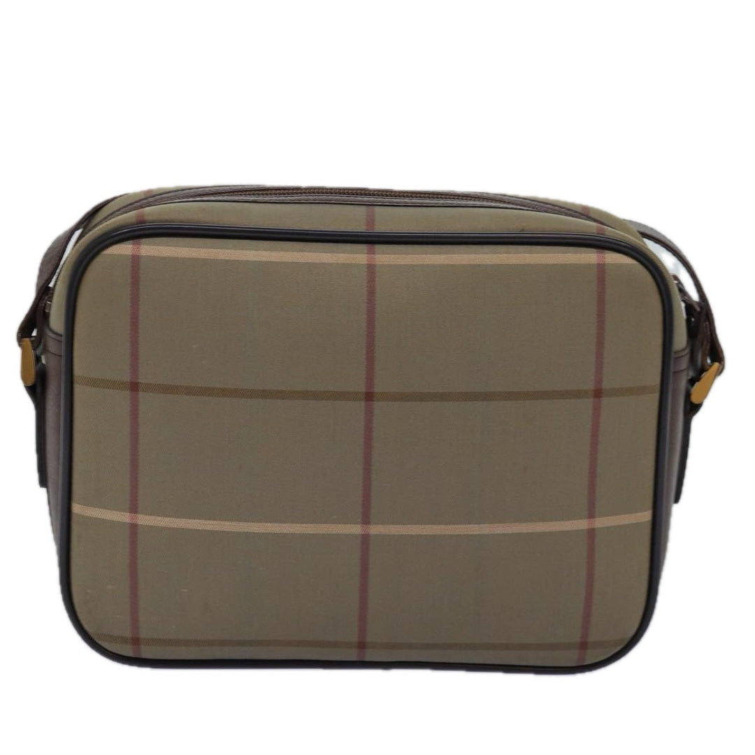 BurberrySs Nova Check Shoulder Bag Canvas Beige Auth yk12733
