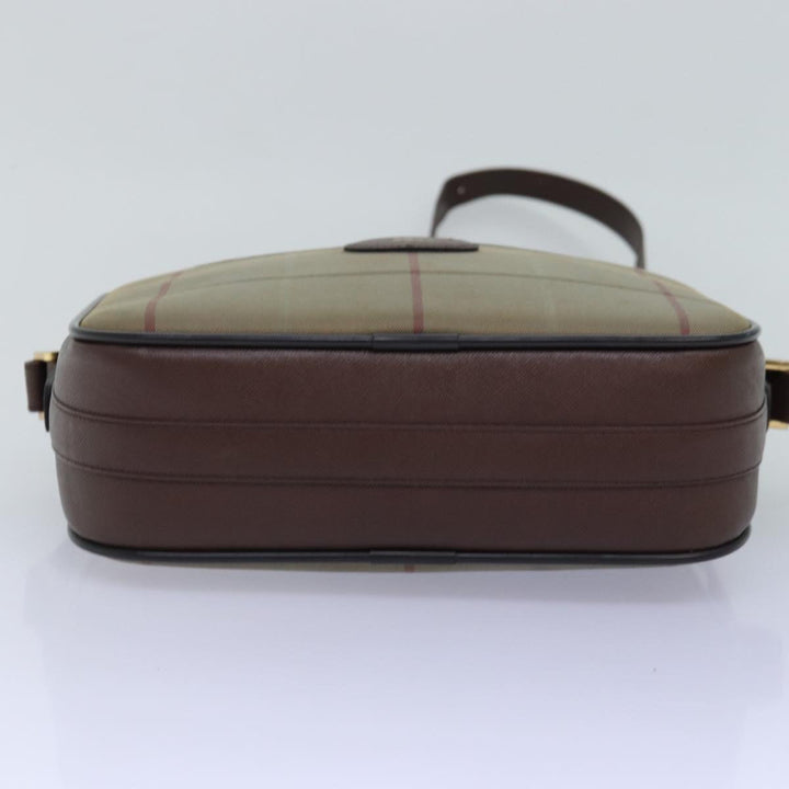 BurberrySs Nova Check Shoulder Bag Canvas Beige Auth yk12733