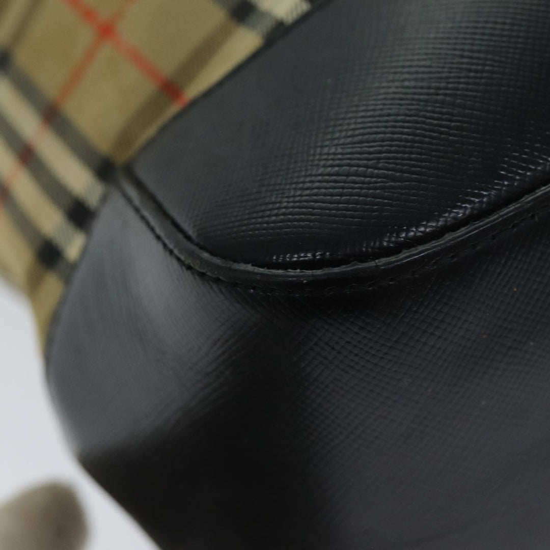 Burberry Nova Check Tote Bag Canvas Beige Auth yk12758