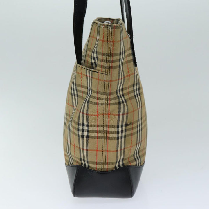 Burberry Nova Check Tote Bag Canvas Beige Auth yk12758