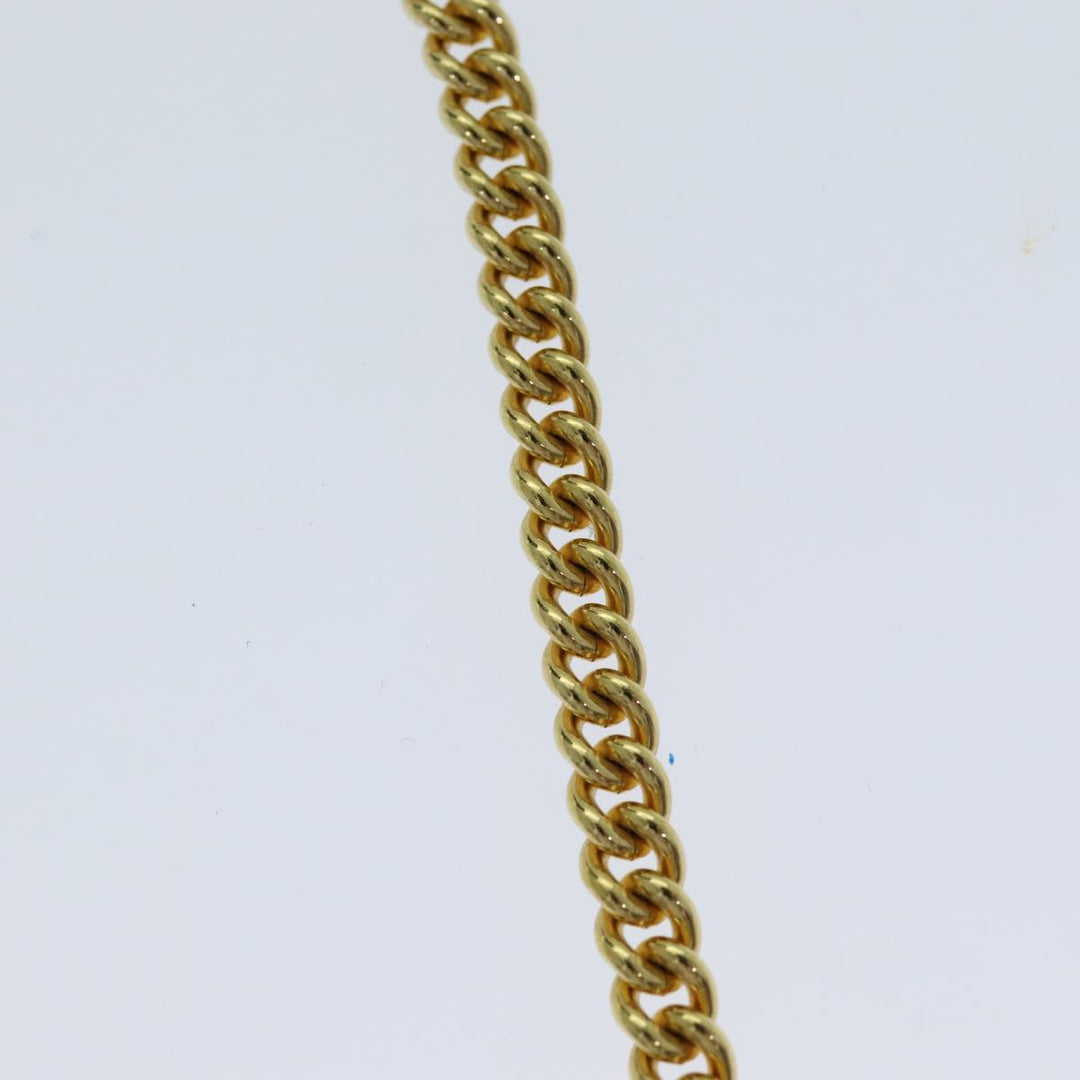 CHRISTIAN Dior Necklace metal Gold Auth yk12883