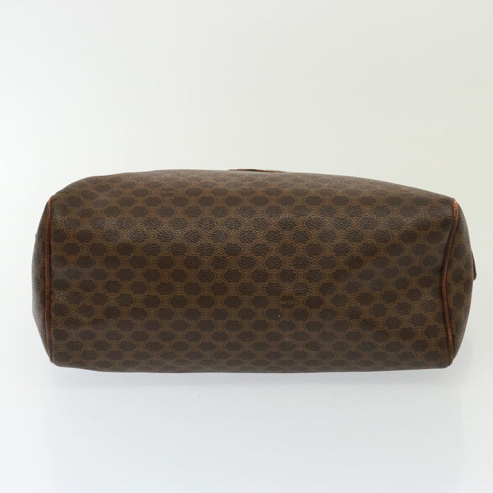 Celine Shoulder Macadam Canvas Hand Bag PVC 3Set Brown 12914