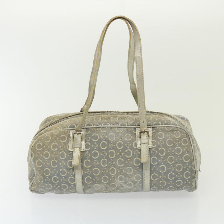 Celine Shoulder Macadam Canvas Hand Bag PVC 3Set Brown 12914