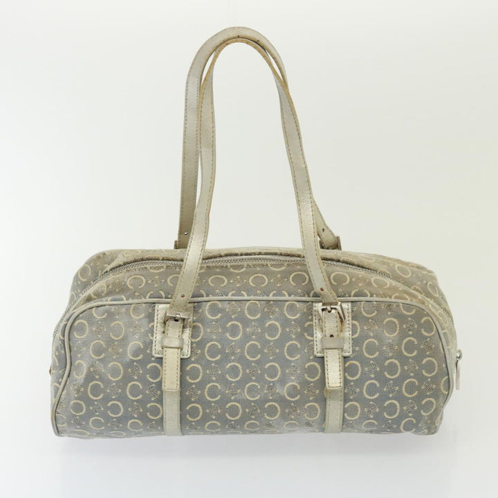 Celine Shoulder Macadam Canvas Hand Bag PVC 3Set Brown 12914