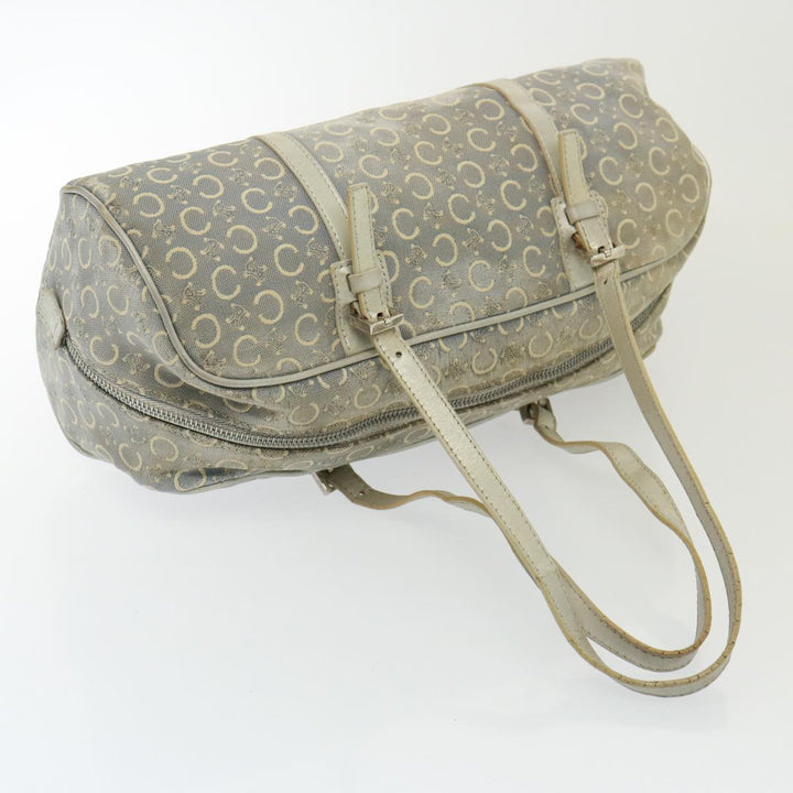 Celine Shoulder Macadam Canvas Hand Bag PVC 3Set Brown 12914