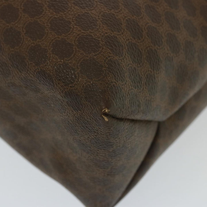 Celine Shoulder Macadam Canvas Hand Bag PVC 3Set Brown 12914
