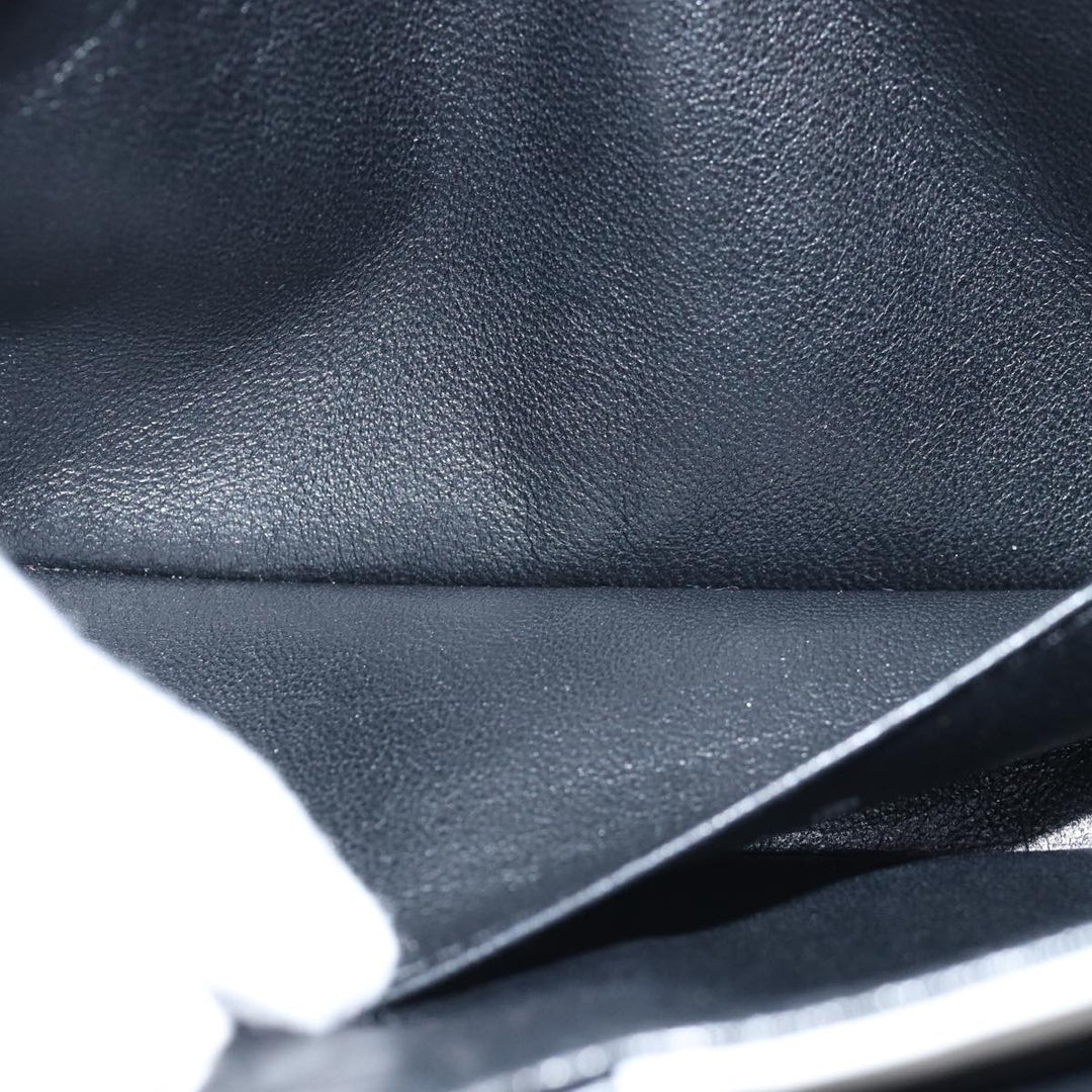 Top Quality Chanel COCO Mark Chain Shoulder Bag Lamb Skin Black White CC Auth yk12940A