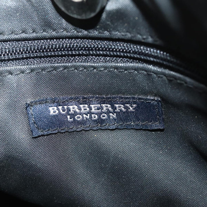 Burberry Nova Check Hand Bag Canvas Beige Auth yk12950