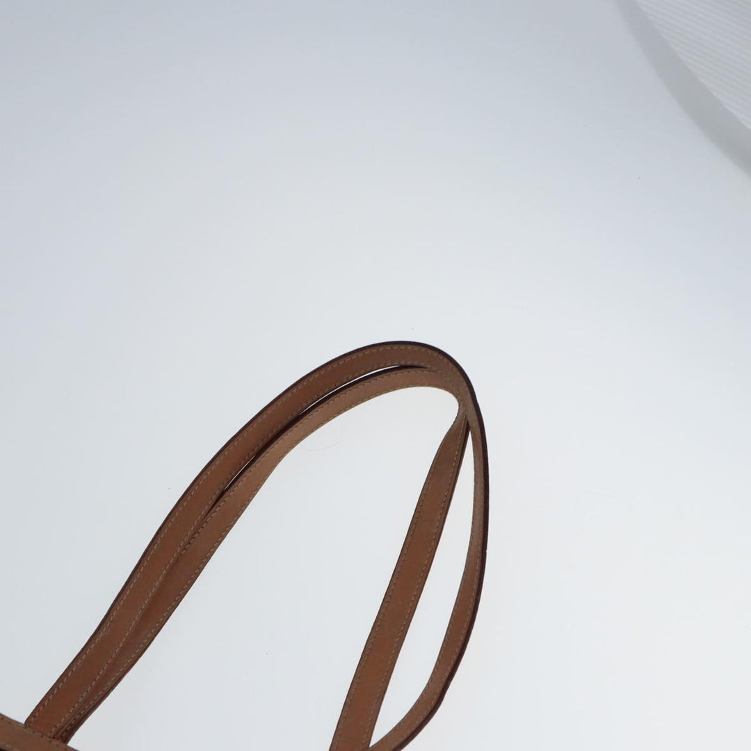 Celine Macadam Canvas Tote Bag PVC Leather Brown Auth yk12998