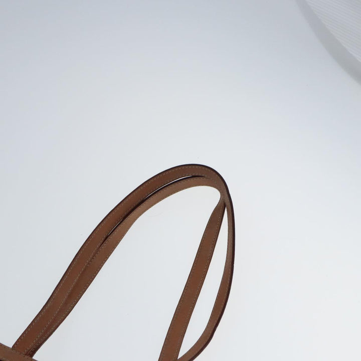Celine Macadam Canvas Tote Bag PVC Leather Brown Auth yk12998