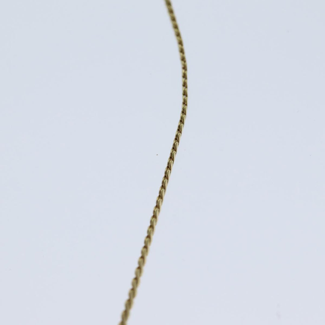 CHRISTIAN Dior Necklace metal Gold Auth yk13057
