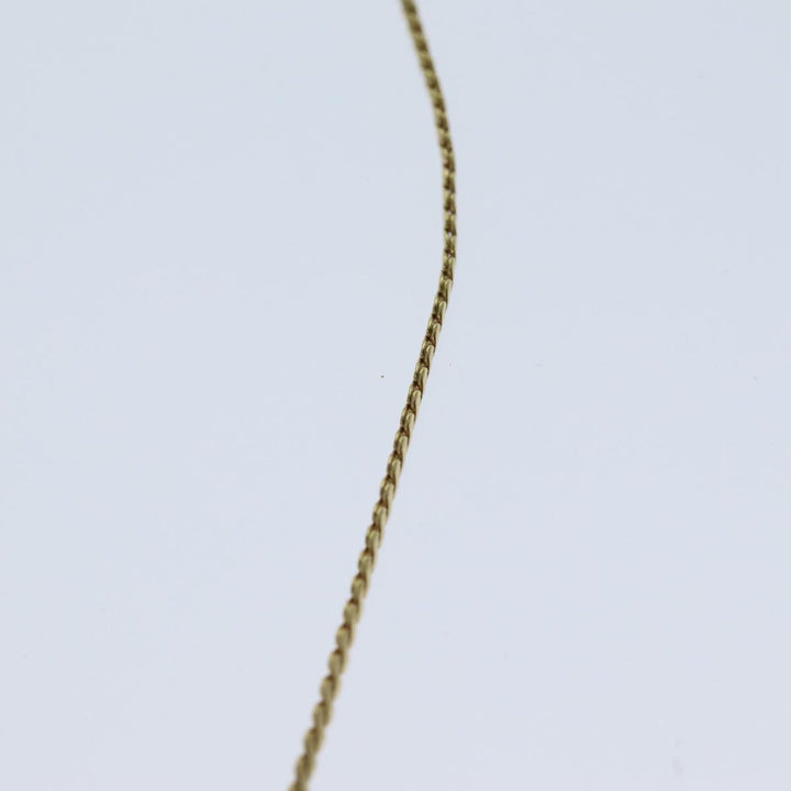 CHRISTIAN Dior Necklace metal Gold Auth yk13057