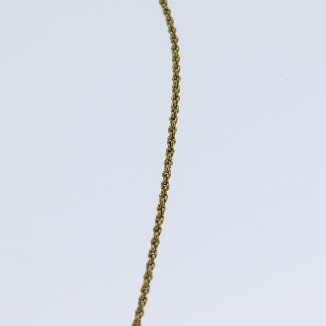 CHRISTIAN Top quality Dior Necklace metal Gold Auth yk13067
