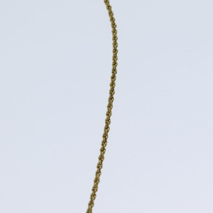 CHRISTIAN Top quality Dior Necklace metal Gold Auth yk13067