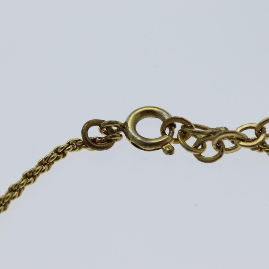 CHRISTIAN Top quality Dior Necklace metal Gold Auth yk13067