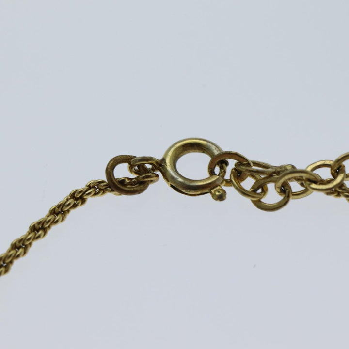 CHRISTIAN Top quality Dior Necklace metal Gold Auth yk13067