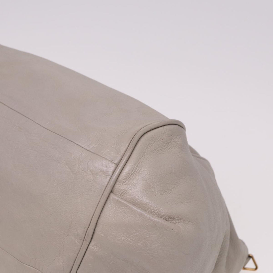 Chloe Etel Hand Bag Leather 2way Gray yk13079