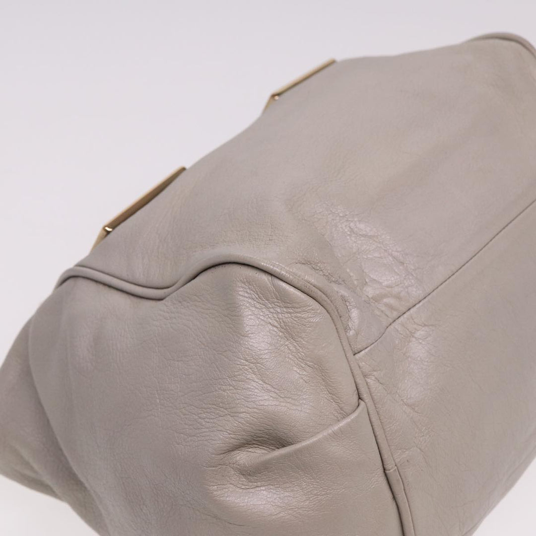 Chloe Etel Hand Bag Leather 2way Gray yk13079