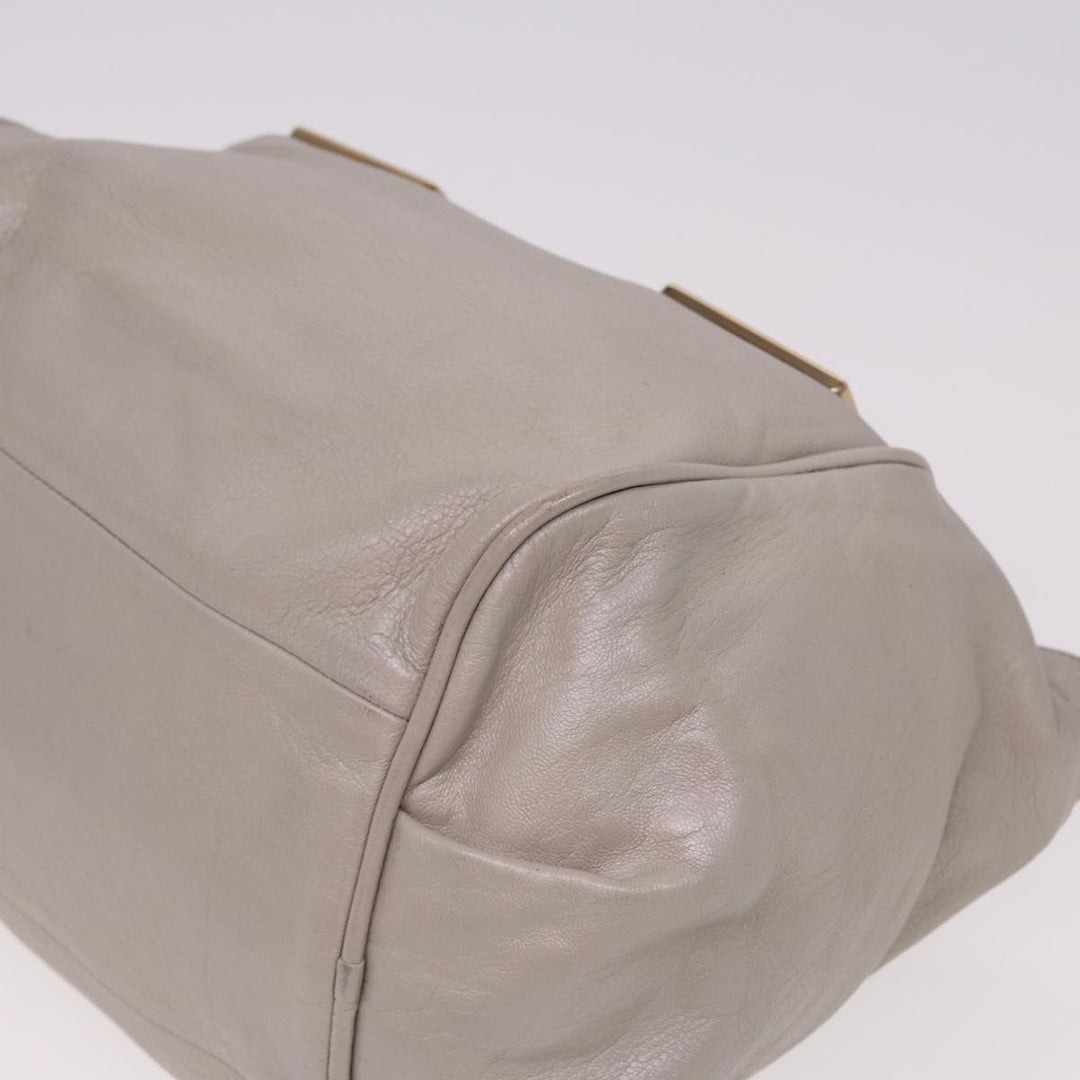 Chloe Etel Hand Bag Leather 2way Gray yk13079