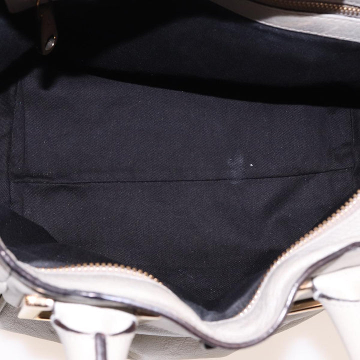 Chloe Etel Hand Bag Leather 2way Gray yk13079