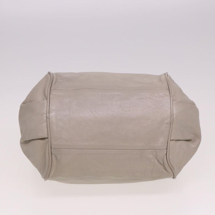 Chloe Etel Hand Bag Leather 2way Gray yk13079