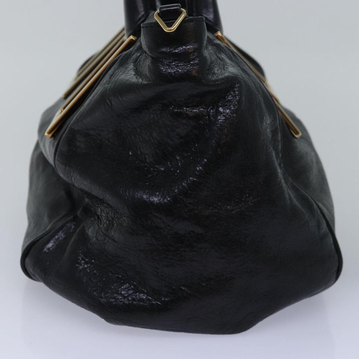 Chloe Etel Hand Bag Leather 2way Black yk13096