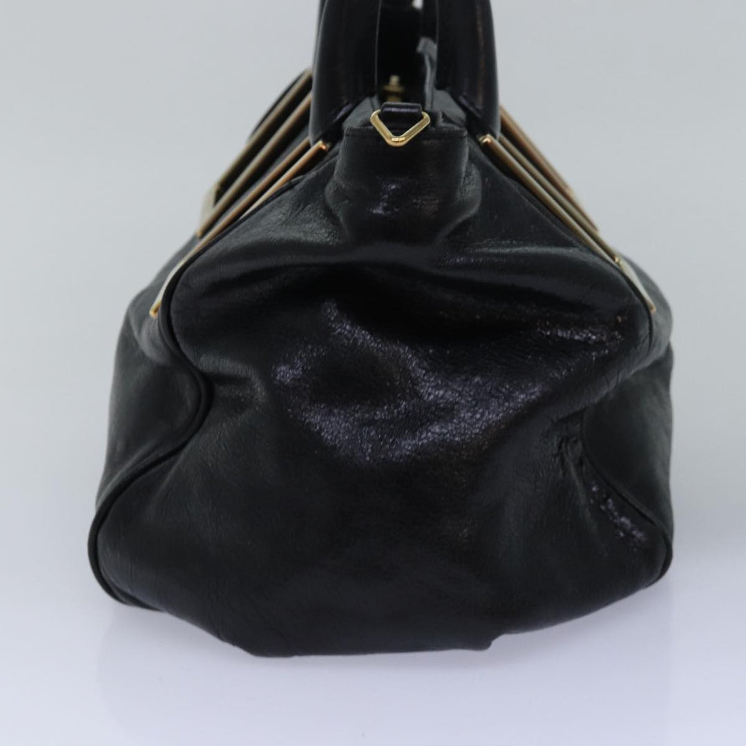 Chloe Etel Hand Bag Leather 2way Black yk13096