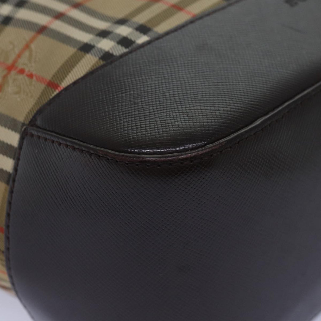 Burberry Nova Check Tote Bag Canvas Beige Auth yk13193