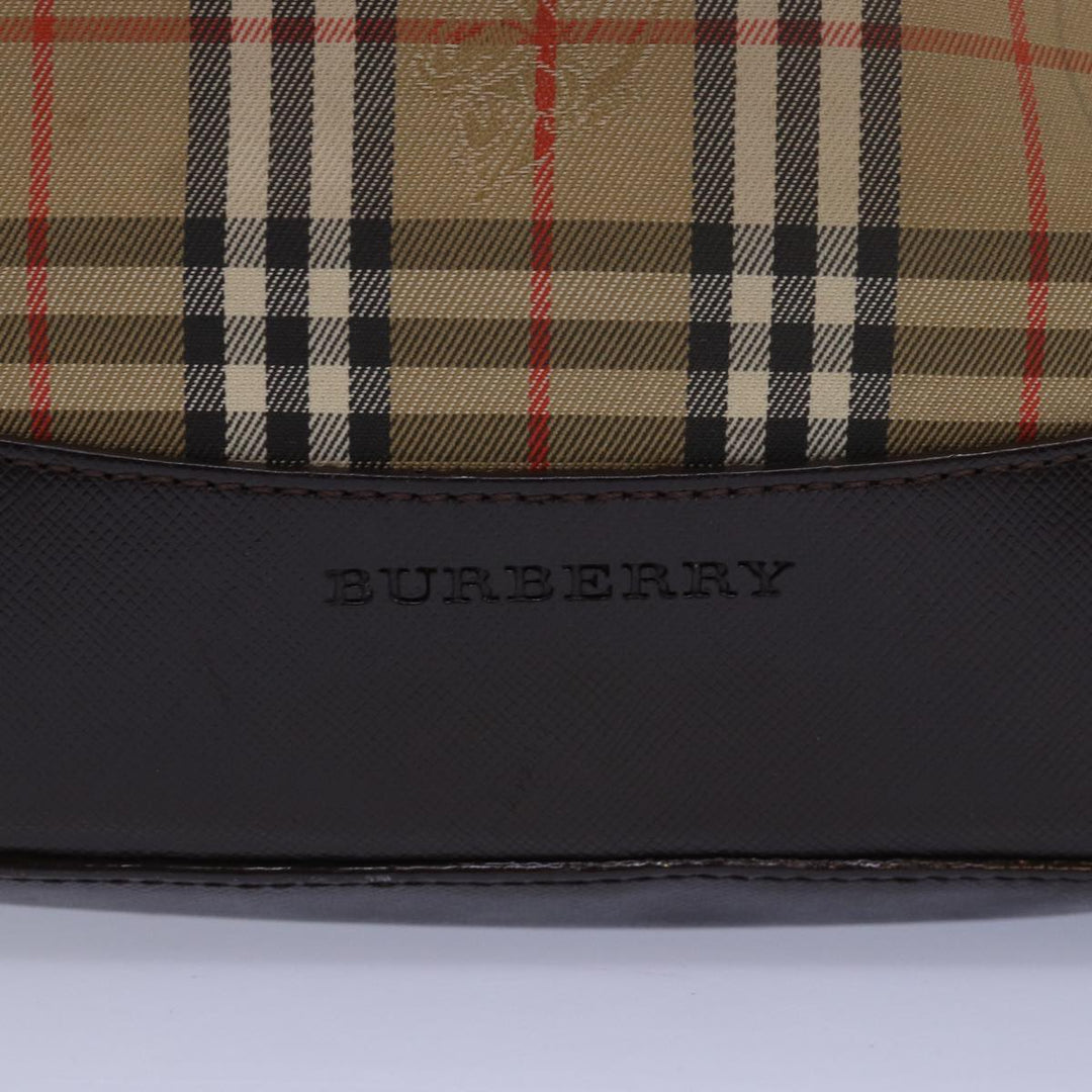 Burberry Nova Check Tote Bag Canvas Beige Auth yk13193
