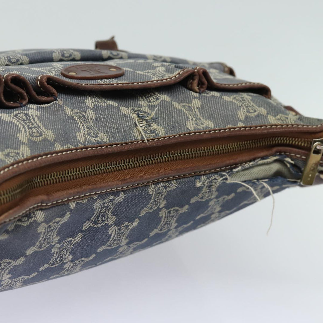 Celine Denim Paris Macadam Shoulder Bag Blue 13201